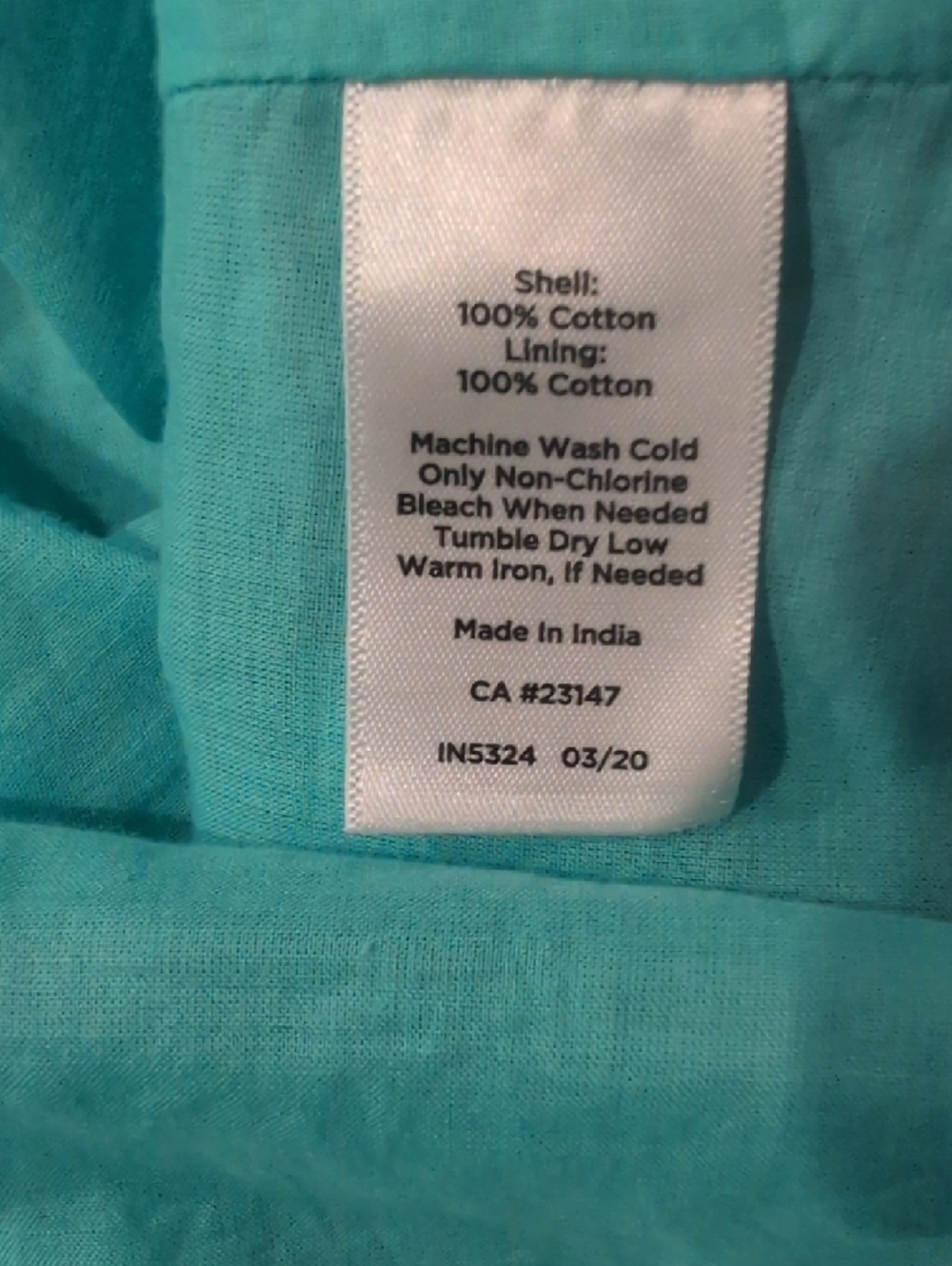 Talbots Turquoise and White Tropical-Print Midi Dress - Picture 5 of 5
